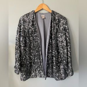 Chicos sequined jacket size Large